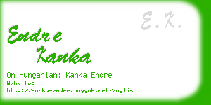 endre kanka business card